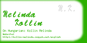 melinda kollin business card